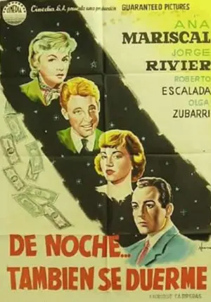 carátula de cine de De noche también se duerme