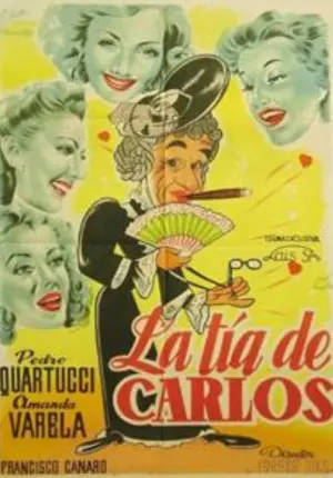 carátula de cine de La tía de Carlos